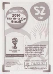 2013 Panini Road to 2014 FIFA World Cup Brazil Stickers #52 Marco Reus Back