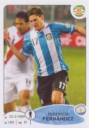 2013 Panini Road to 2014 FIFA World Cup Brazil Stickers #57 Federico Fernandez Front