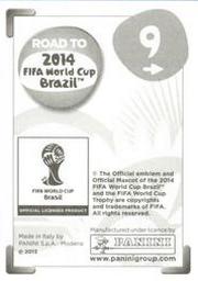 2013 Panini Road to 2014 FIFA World Cup Brazil Stickers #9 Lucas Back