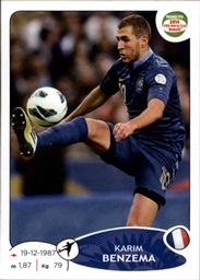 2013 Panini Road to 2014 FIFA World Cup Brazil Stickers #108 Karim Benzema Front