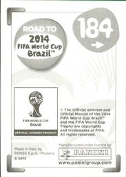 2013 Panini Road to 2014 FIFA World Cup Brazil Stickers #184 Falcao Back