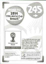 2013 Panini Road to 2014 FIFA World Cup Brazil Stickers #245 Hector Moreno Back