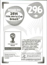2013 Panini Road to 2014 FIFA World Cup Brazil Stickers #296 Eduardo da Silva Back
