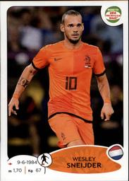 2013 Panini Road to 2014 FIFA World Cup Brazil Stickers #307 Wesley Sneijder Front