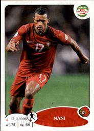 2013 Panini Road to 2014 FIFA World Cup Brazil Stickers #321 Nani Front