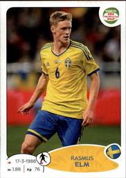 2013 Panini Road to 2014 FIFA World Cup Brazil Stickers #346 Rasmus Elm Front