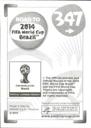 2013 Panini Road to 2014 FIFA World Cup Brazil Stickers #347 Alexander Kacaniklic Back