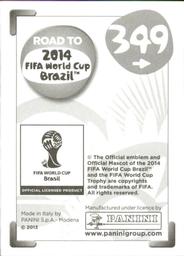 2013 Panini Road to 2014 FIFA World Cup Brazil Stickers #349 Sebastian Larsson Back