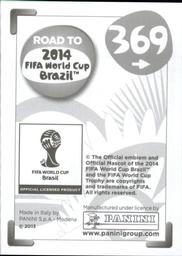 2013 Panini Road to 2014 FIFA World Cup Brazil Stickers #369 Rais M'Bolhi Back