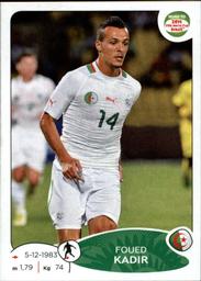 2013 Panini Road to 2014 FIFA World Cup Brazil Stickers #376 Foued Kadir Front