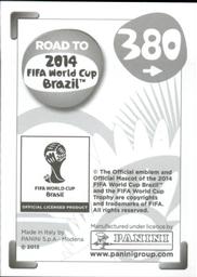 2013 Panini Road to 2014 FIFA World Cup Brazil Stickers #380 Islam Slimani Back