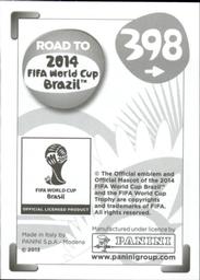 2013 Panini Road to 2014 FIFA World Cup Brazil Stickers #398 Masahiko Inoha Back