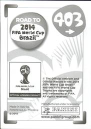 2013 Panini Road to 2014 FIFA World Cup Brazil Stickers #403 Yasuhito Endo Back