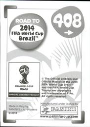 2013 Panini Road to 2014 FIFA World Cup Brazil Stickers #408 Hiroshi Kiyotake Back