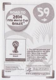 2013 Panini Road to 2014 FIFA World Cup Brazil Stickers #59 Marcos Rojo Back