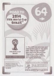 2013 Panini Road to 2014 FIFA World Cup Brazil Stickers #64 Ever Banega Back