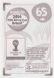 2013 Panini Road to 2014 FIFA World Cup Brazil Stickers #65 Javier Mascherano Back