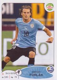 2013 Panini Road to 2014 FIFA World Cup Brazil Stickers #87 Diego Forlan Front