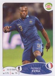 2013 Panini Road to 2014 FIFA World Cup Brazil Stickers #95 Patrice Evra Front