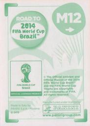 2013 Panini Road to 2014 FIFA World Cup Brazil Stickers - Mexico de Oro #M12 Javier Cortes Back