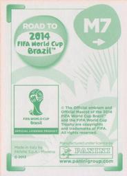 2013 Panini Road to 2014 FIFA World Cup Brazil Stickers - Mexico de Oro #M7 Miguel Ponce Back