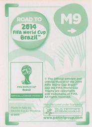 2013 Panini Road to 2014 FIFA World Cup Brazil Stickers - Mexico de Oro #M9 Carlos Salcido Back