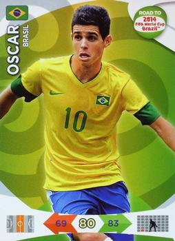 2013 Panini Adrenalyn XL Road to 2014 FIFA World Cup Brazil #20 Oscar Front