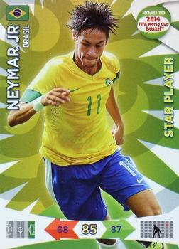 2013 Panini Adrenalyn XL Road to 2014 FIFA World Cup Brazil #25 Neymar Front