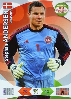 2013 Panini Adrenalyn XL Road to 2014 FIFA World Cup Brazil #37 Stephan Andersen Front