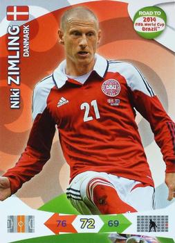 2013 Panini Adrenalyn XL Road to 2014 FIFA World Cup Brazil #43 Niki Zimling Front