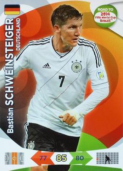 2013 Panini Adrenalyn XL Road to 2014 FIFA World Cup Brazil #55 Bastian Schweinsteiger Front