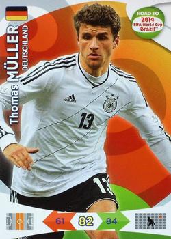 2013 Panini Adrenalyn XL Road to 2014 FIFA World Cup Brazil #56 Thomas Muller Front