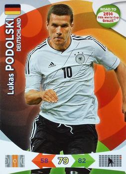 2013 Panini Adrenalyn XL Road to 2014 FIFA World Cup Brazil #57 Lukas Podolski Front