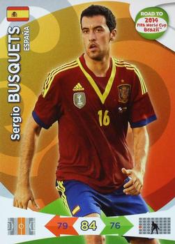 2013 Panini Adrenalyn XL Road to 2014 FIFA World Cup Brazil #77 Sergio Busquets Front