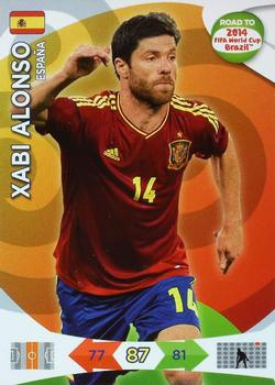2013 Panini Adrenalyn XL Road to 2014 FIFA World Cup Brazil #81 Xabi Alonso Front