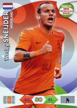 2013 Panini Adrenalyn XL Road to 2014 FIFA World Cup Brazil #135 Wesley Sneijder Front
