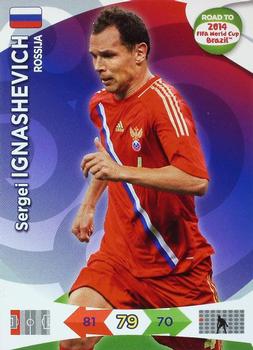 2013 Panini Adrenalyn XL Road to 2014 FIFA World Cup Brazil #159 Sergei Ignashevich Front