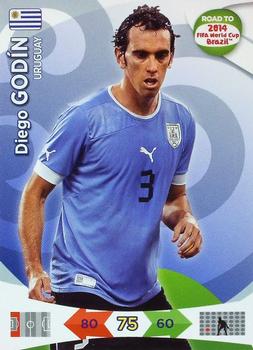 2013 Panini Adrenalyn XL Road to 2014 FIFA World Cup Brazil #184 Diego Godin Front