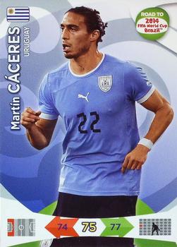 2013 Panini Adrenalyn XL Road to 2014 FIFA World Cup Brazil #186 Martin Caceres Front