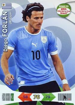 2013 Panini Adrenalyn XL Road to 2014 FIFA World Cup Brazil #188 Diego Forlan Front