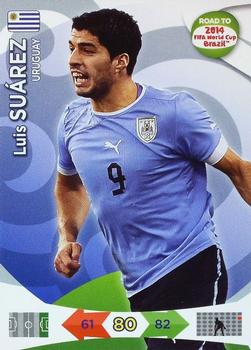2013 Panini Adrenalyn XL Road to 2014 FIFA World Cup Brazil #190 Luis Suárez Front
