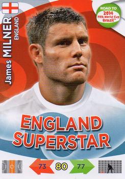 2013 Panini Adrenalyn XL Road to 2014 FIFA World Cup Brazil #68 James Milner Front