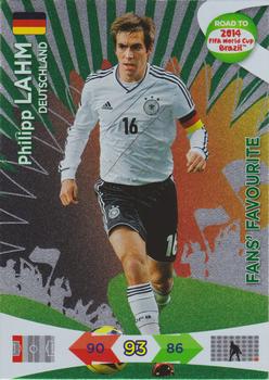 2013 Panini Adrenalyn XL Road to 2014 FIFA World Cup Brazil - Fans' Favourites #194 Philipp Lahm Front