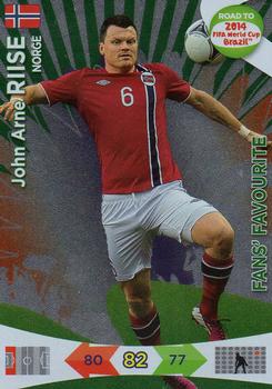 2013 Panini Adrenalyn XL Road to 2014 FIFA World Cup Brazil - Fans' Favourites #202 John Arne Riise Front
