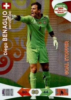 2013 Panini Adrenalyn XL Road to 2014 FIFA World Cup Brazil - Goal Stoppers #219 Diego Benaglio Front