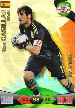 2013 Panini Adrenalyn XL Road to 2014 FIFA World Cup Brazil - Masters #226 Iker Casillas Front