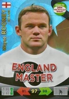 2013 Panini Adrenalyn XL Road to 2014 FIFA World Cup Brazil - Masters #225b Wayne Rooney Front