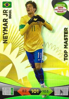 2013 Panini Adrenalyn XL Road to 2014 FIFA World Cup Brazil - Top Masters #232 Neymar Front