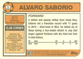 2013 Topps MLS - 1978 English Footballer #EPL-AS Alvaro Saborio Back