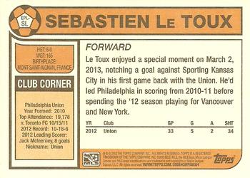 2013 Topps MLS - 1978 English Footballer #EPL-SL Sebastien Le Toux Back